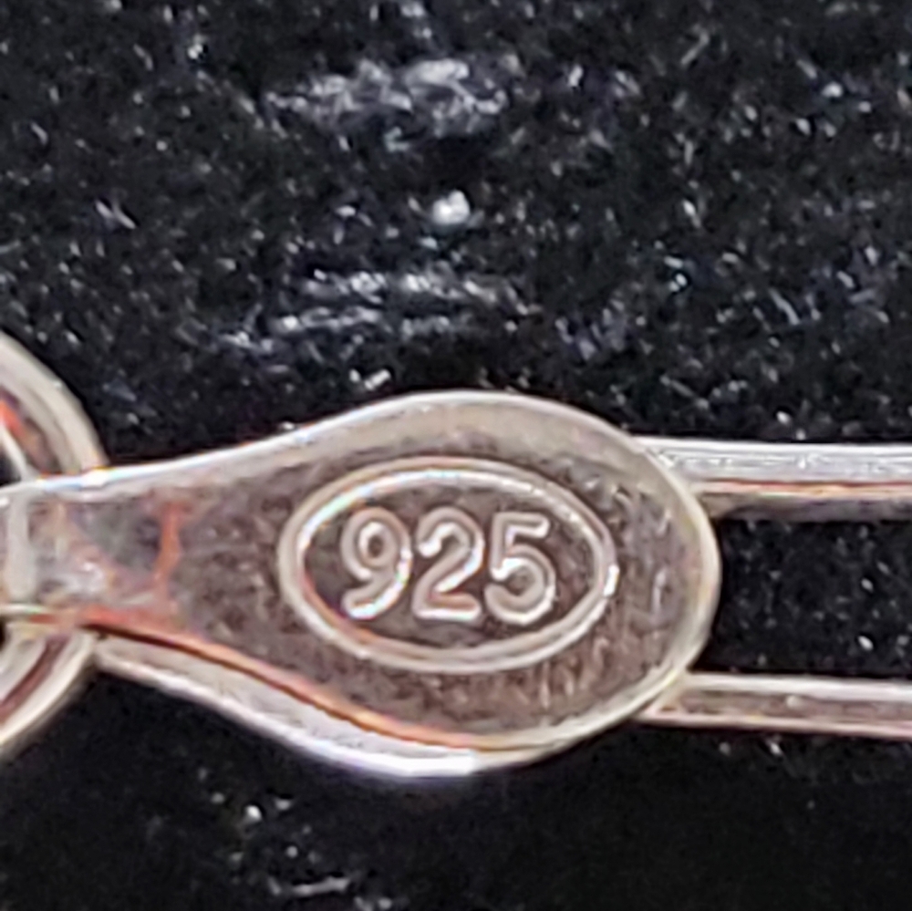 .925  16" Sterling Silver  Paper Clip Chain  Necklace - Picture 4 of 6